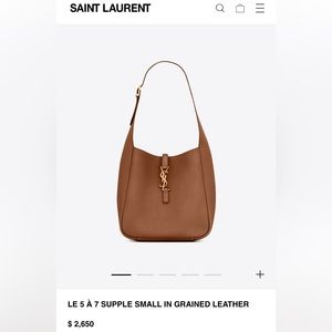 Like new YSL 5 by 7 hobo bag in Fox color.  Only worn a few times.